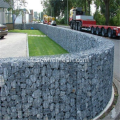 Panier de gabion en fil soudé vert / blanc PVC